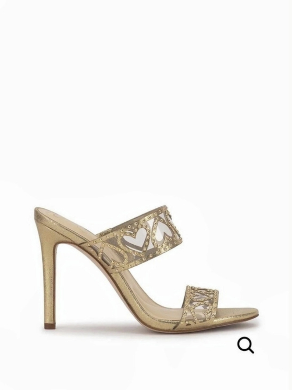 Jessica Simpson -Jovara heart-strap sandal Heels in Gold US 9M NIB
